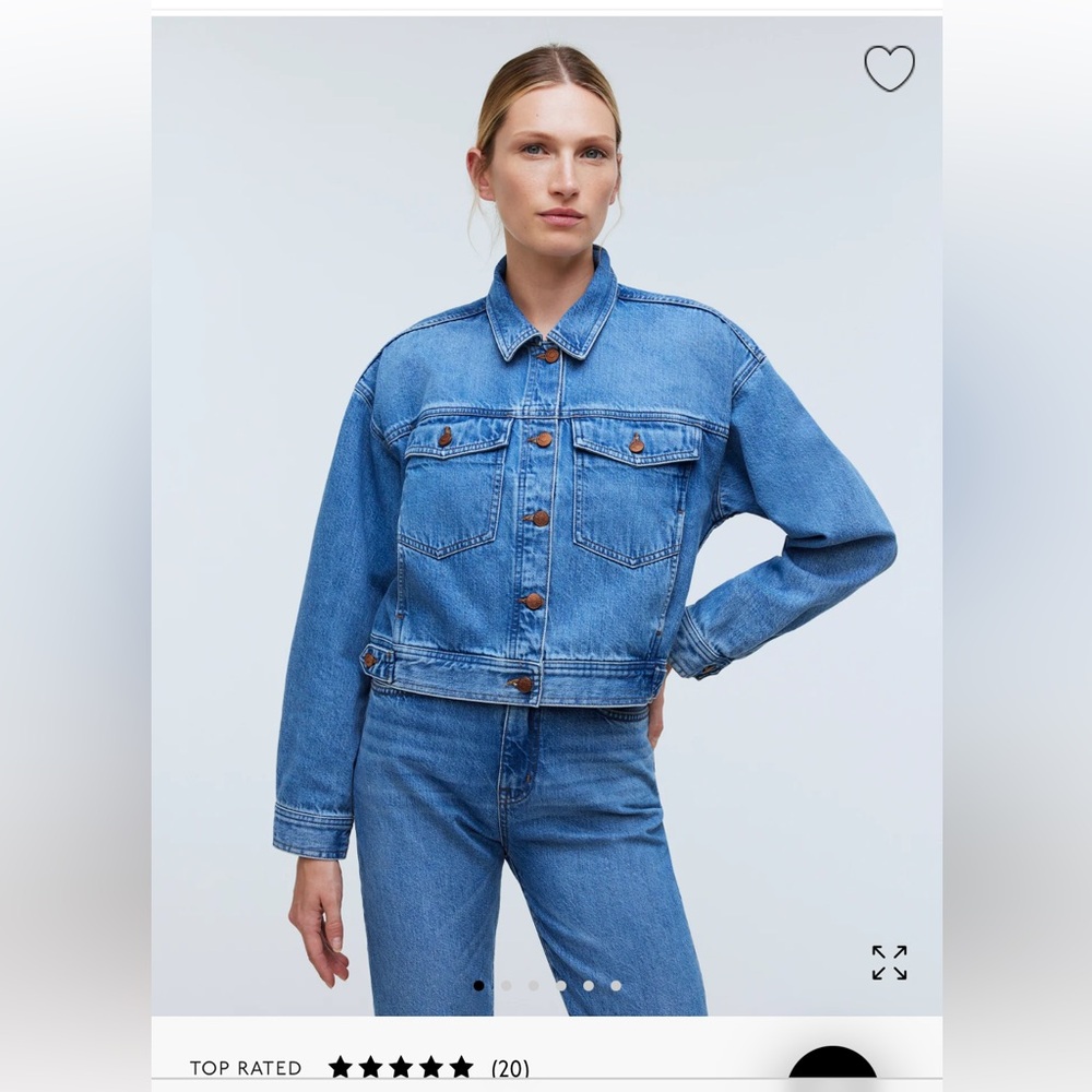 NWT Madewell denim cropped jacket